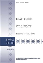 Beatitudes Unison choral sheet music cover